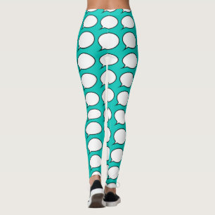 Sprechblasen Wählen Sie Hintergrundfarbe Leggings
