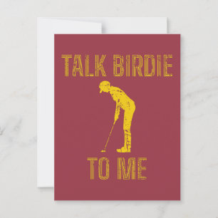 Sprechen Birdie to Me Funny Golf Lover Postkarte