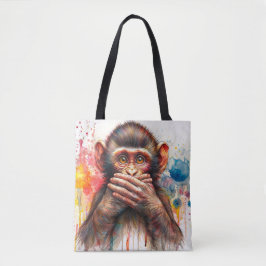 Sprechen Kein böser Affe Anstrich Tropfen Art Tasche