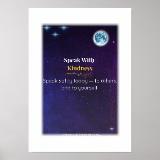 Sprechen mit Kindness - Gold Foil Wall Print Foliendrucke
