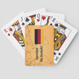 Sprechen Sie Deutsches? auf Deutsch. Flaggen-BF Spielkarten