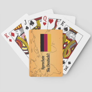 Sprechen Sie Deutsches? auf Deutsch. Flaggen-BF Spielkarten