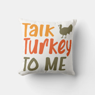 Sprechen Sie die Türkei mit mir Sassy Pun Funny Zi Kissen