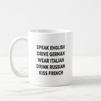 Sprechen Sie Englisch Fahren Sie Deutsch Lifestyle Kaffeetasse
