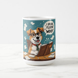 Sprechen Sie fließend Woof Lustiger Hunde-Liebhabe Kaffeetasse