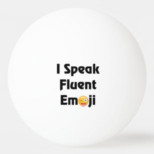 Sprechen Sie fließendes Emoji Tischtennisball