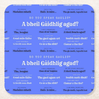 Sprechen Sie gälischen Untersetzer? Rechteckiger Pappuntersetzer