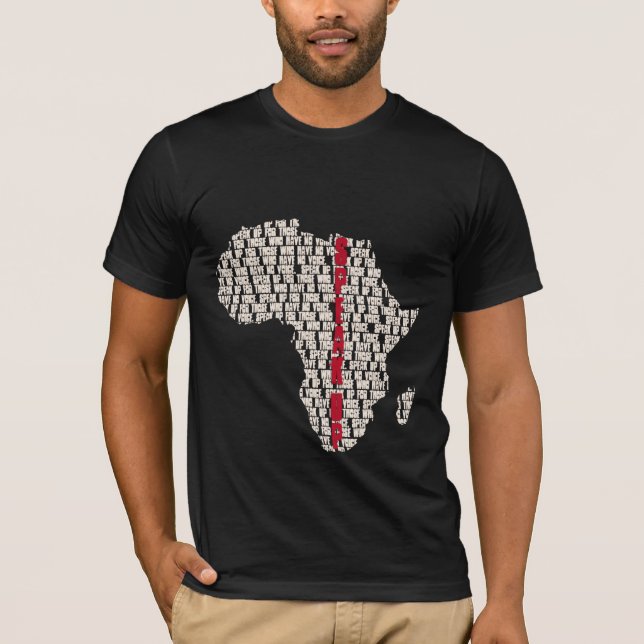 Sprechen Sie herauf Afrika T-Shirt (Vorderseite)