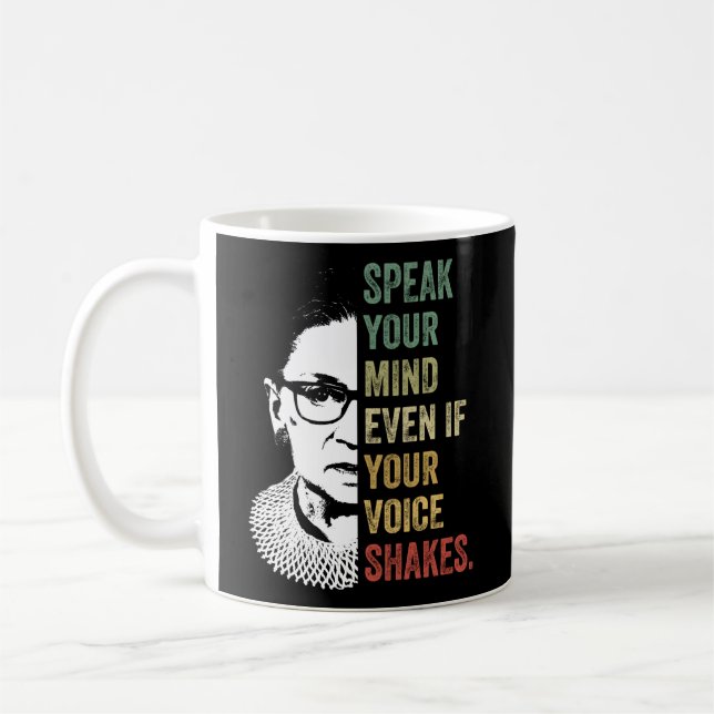 Sprechen Sie Ihre Meinung, selbst wenn Ihre Stimme Kaffeetasse (Links)