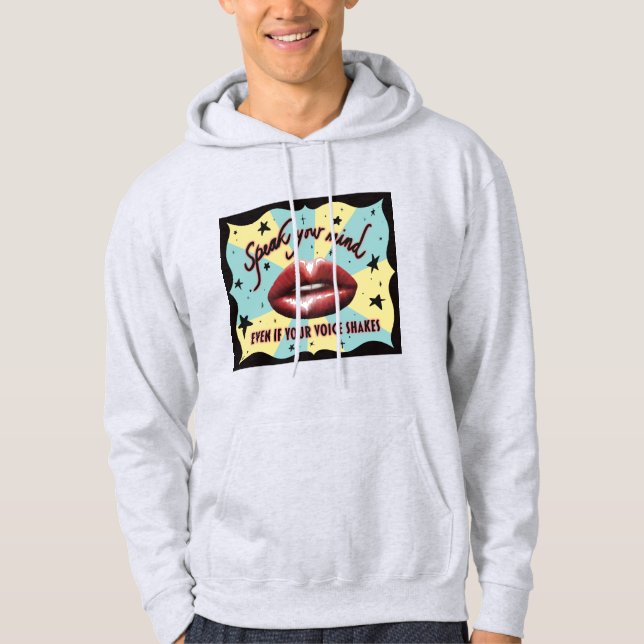 Sprechen Sie Ihren Geist, wählen Sie, Aktivist Hoodie (Vorderseite)