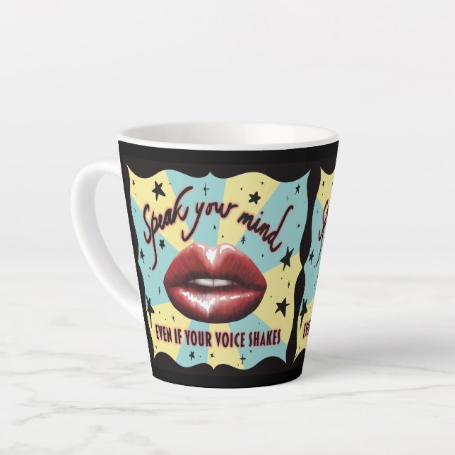 Sprechen Sie Ihren Geist, wählen Sie, Aktivist Milchtasse (Linke Ecke)