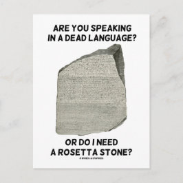 Sprechen Sie in einer toten Sprache oder brauche i Postkarte
