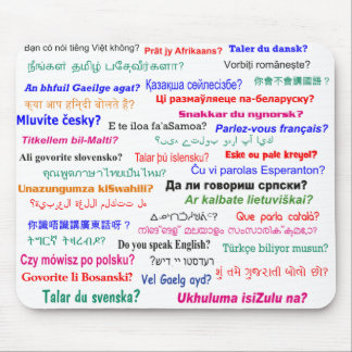 Sprechen Sie…? in vielen Sprachen Mousepad