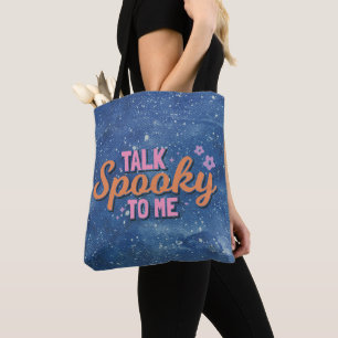 Sprechen Sie mit Blue und White Halloween Tasche