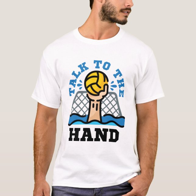 Sprechen Sie mit dem Hand Funny Water Polo Goalie (Vorderseite)