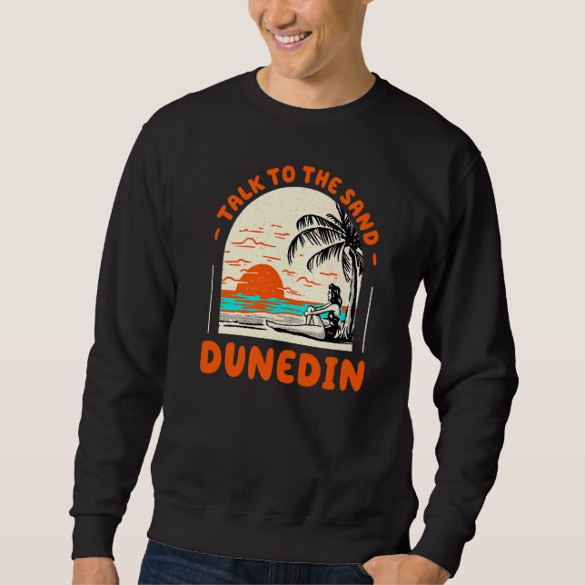 Sprechen Sie mit dem Sand Beach Florida Ocean Summ Sweatshirt (Vorderseite)