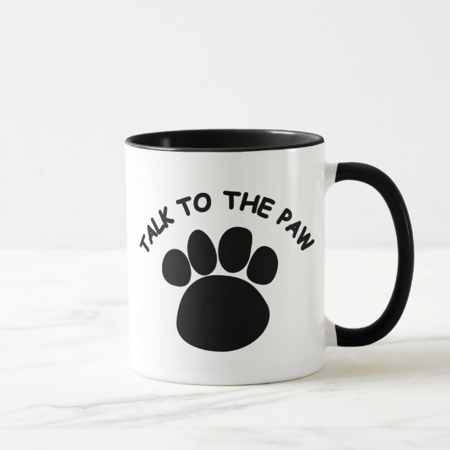 Sprechen Sie mit den Paw-Tasse Tasse (Rechts)