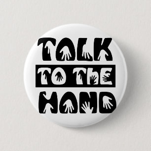 Sprechen Sie mit der Hand Button