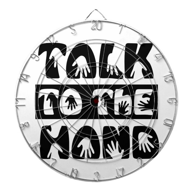 Sprechen Sie mit der Hand Dartscheibe (vorne)