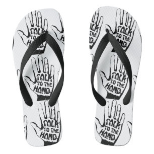 Sprechen Sie mit der Hand Flip Flops