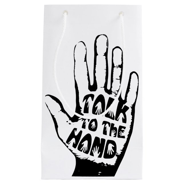 Sprechen Sie mit der Hand Kleine Geschenktüte (Vorderseite)