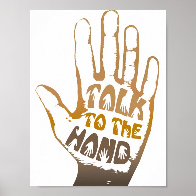 Sprechen Sie mit der Hand Poster (Vorne)