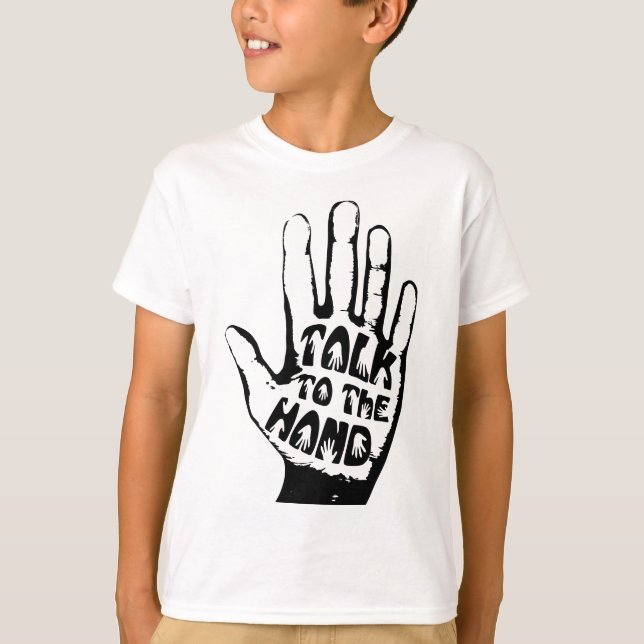 Sprechen Sie mit der Hand T-Shirt (Vorderseite)