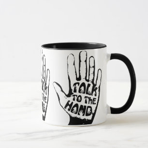 Sprechen Sie mit der Hand Tasse