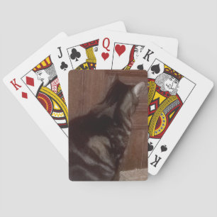 Sprechen Sie mit der Hinterhälfte Spielkarten