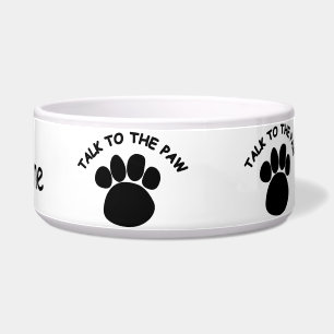 Sprechen Sie mit der Kuh Dog Pet Bowl Napf
