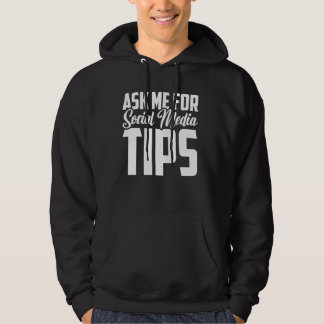 Sprechen Sie mit mir über Social Media Tipps, Spaß Hoodie