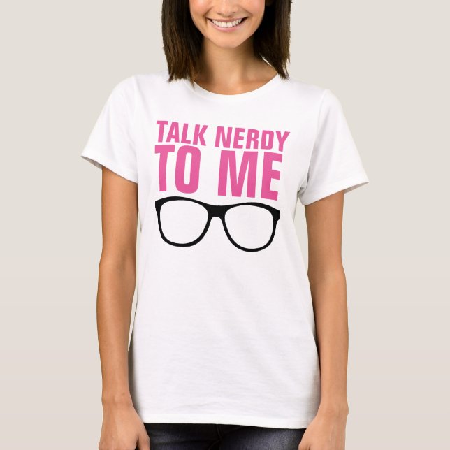SPRECHEN SIE NERDY MIT MIR Funny Ladys T - Shirt (Vorderseite)