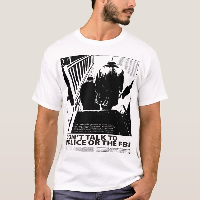 Sprechen Sie nicht mit der Polizei T-Shirt (Vorderseite)