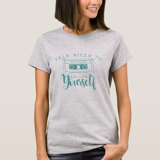 Sprechen Sie Nizza mit selbst positive T-Shirt (Vorderseite)
