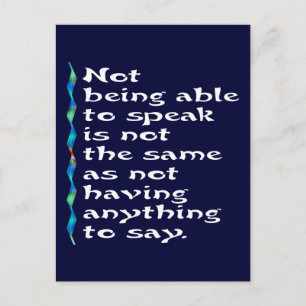 Sprechen Sie Postkarte