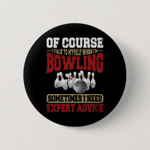 Sprechen Sie selbst, wenn der Bowling fachliche Be Button