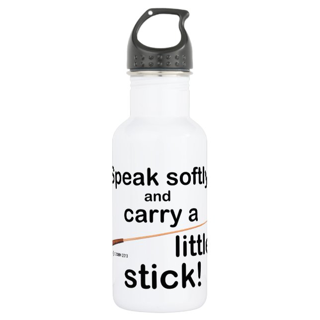 Sprechen Sie Softly Trinkflasche (Vorderseite)