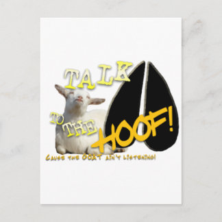 SPRECHEN SIE ZUM HUND! FUNNY GOAT SPRICHWORT POSTKARTE