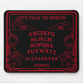 Sprechen wir mit Spirits Black Red Gothic Mouse Pa Mousepad