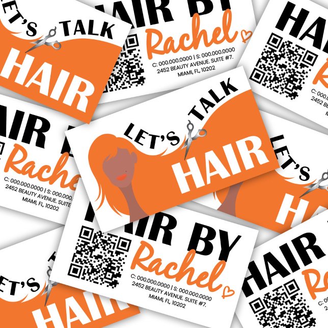 Sprechen wir über den QR-Code für Haar-Orangen-Mod Visitenkarte (Von Creator hochgeladen)