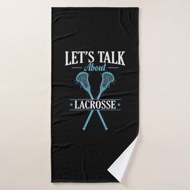 Sprechen wir über Lacrosse Sport Mannschaft Badehandtuch (Badehandtuch)
