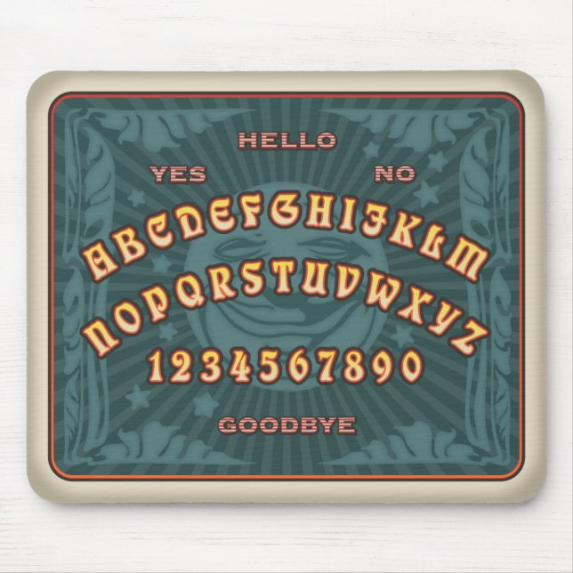 Sprechenbrett (aquamarin) mousepad (Vorne)