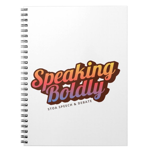 Sprechende Bolly Sunset-Notebook Notizblock (Vorderseite)