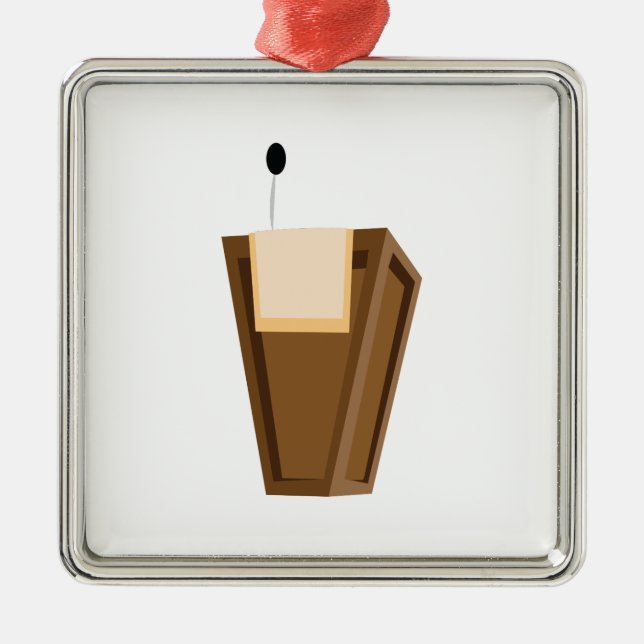 Sprechendes Podium Silbernes Ornament (Vorne)