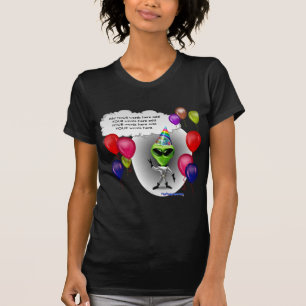 Sprechengeburtstags-Party-alien T-Shirt