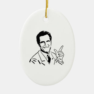SprechenMitt Romney Keramikornament