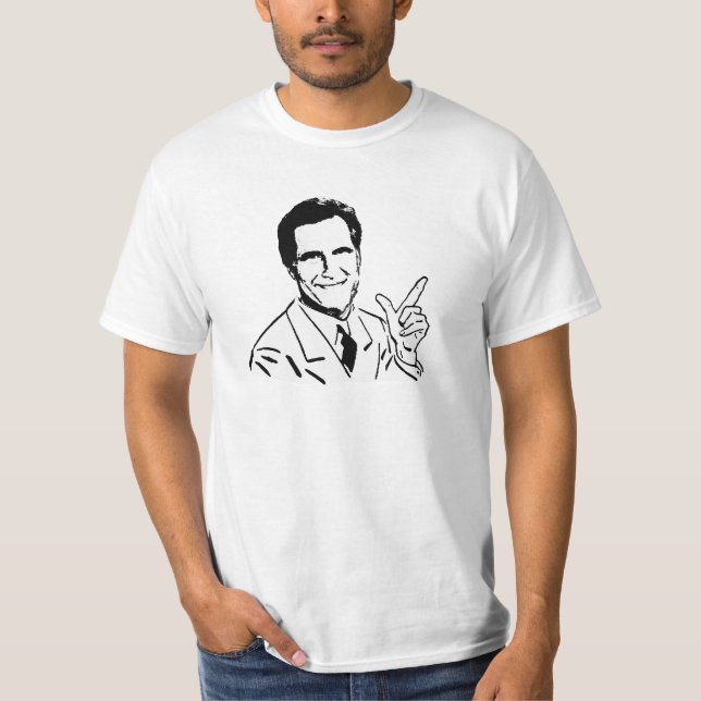 SprechenMitt Romney T-Shirt (Vorderseite)