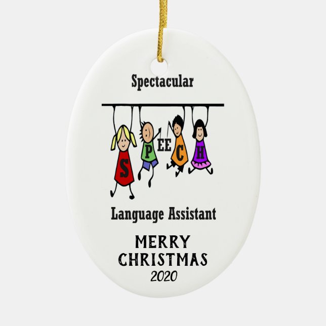 Sprecher Weihnachten Keramik Ornament (Vorne)