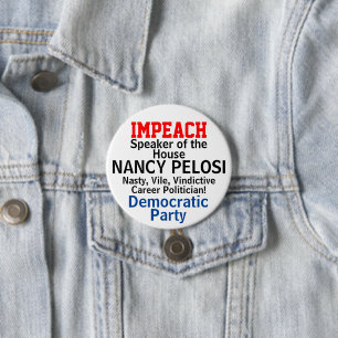Sprecherin Pelosi Karrierpolitikerin anklagen Button