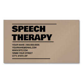 Sprechtherapeut Magnetische Visitenkarte
